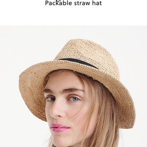 Packable straw hat from J.Crew!